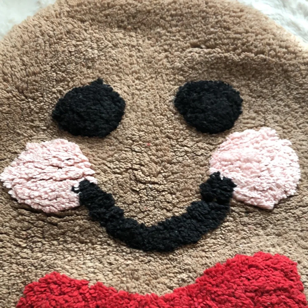 GINGERBREAD Man Holiday Bath Rug Mat